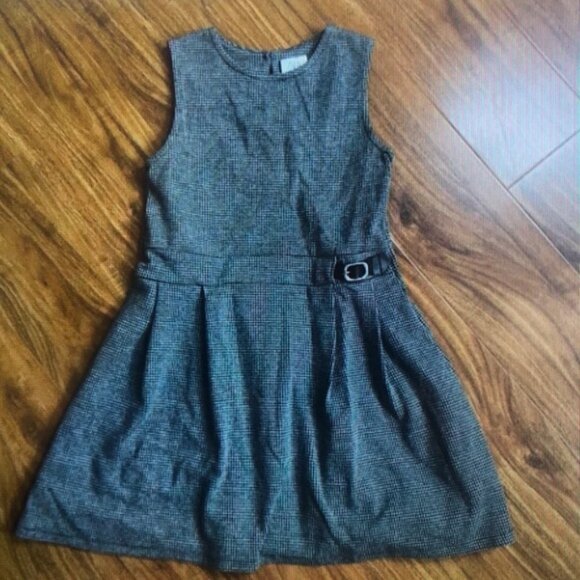 Stylish Gray Kids Casual Dress - Picture 1 of 3